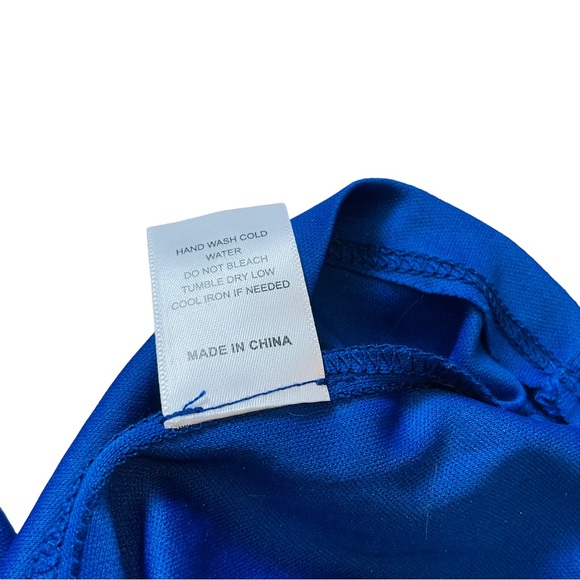 Poppies and Roses Royal Blue Jeweled Collar Jumpsuit - Size 12 - Picture 10 of 16